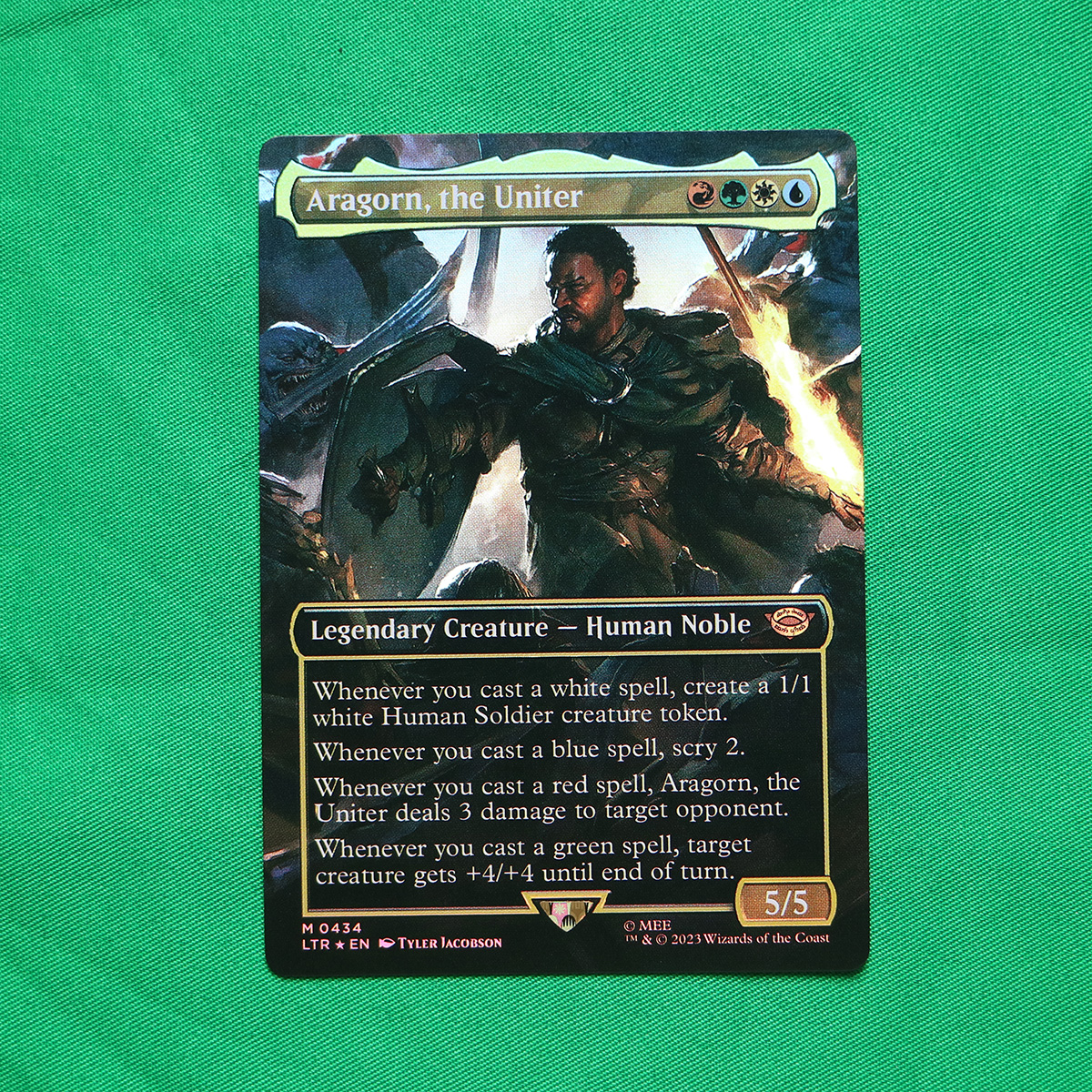 Aragorn The Uniter LTR 434 Foil Mtg Proxy Magic The Gathering Proxies