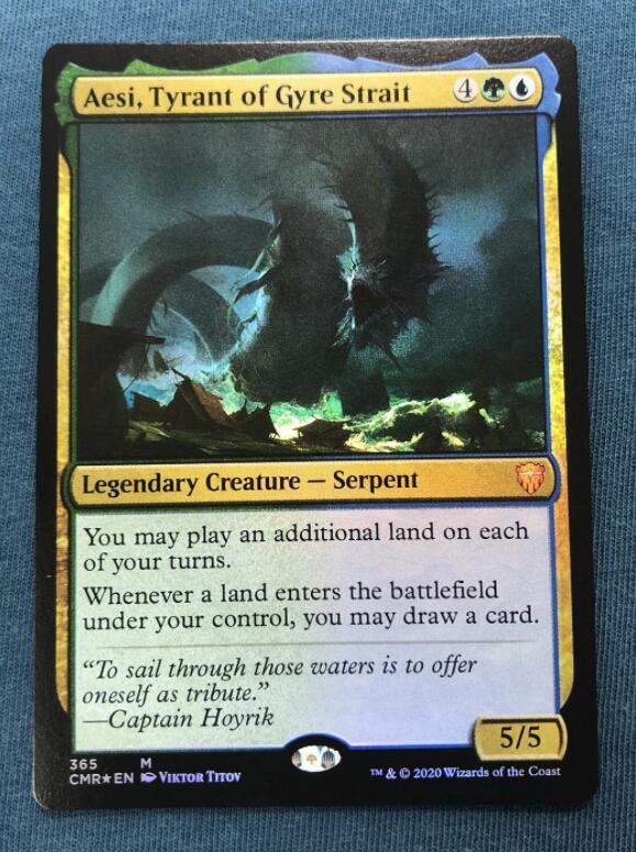 Aesi, Tyrant of Gyre Strait extended art Commander Legends (CMR) foil ...