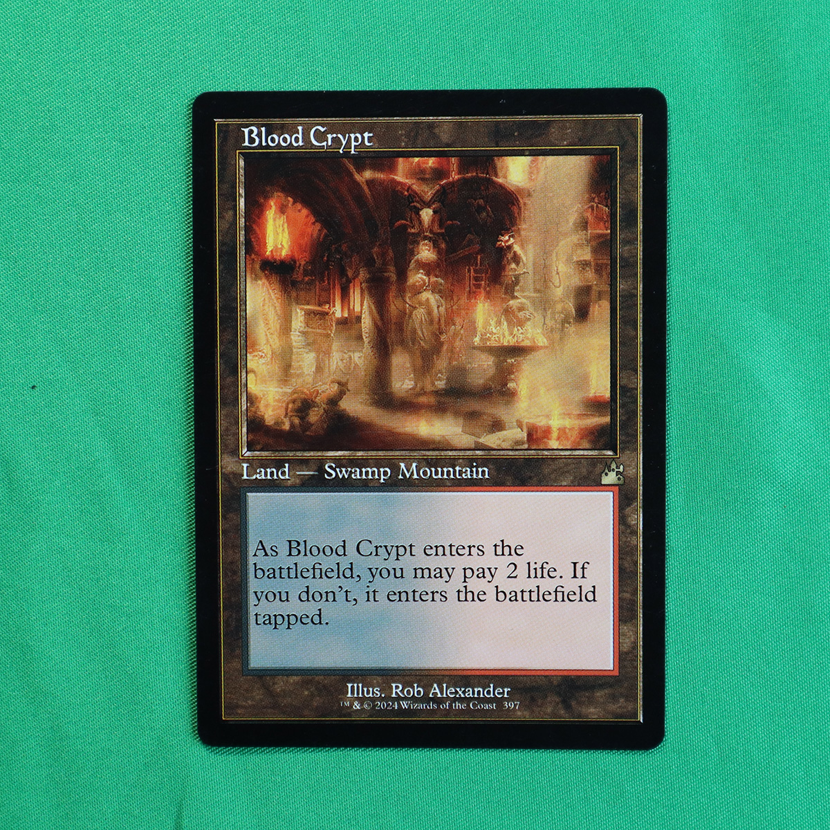 Blood Crypt Ravnica Remastered (RVR) Retro frame – PROXY KING MTG PROXY