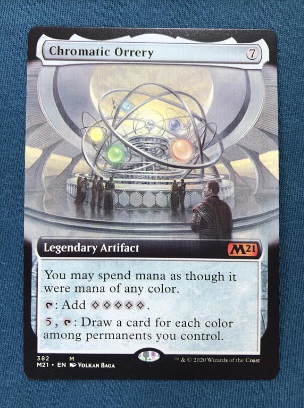 Chromatic Orrery extended art core set 2021 M21 Hologram mtg proxy ...