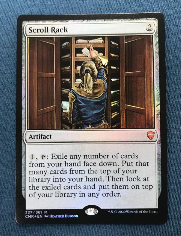 Scroll Rack Commander Legends (CMR) foil mtg proxy magic the gathering ...