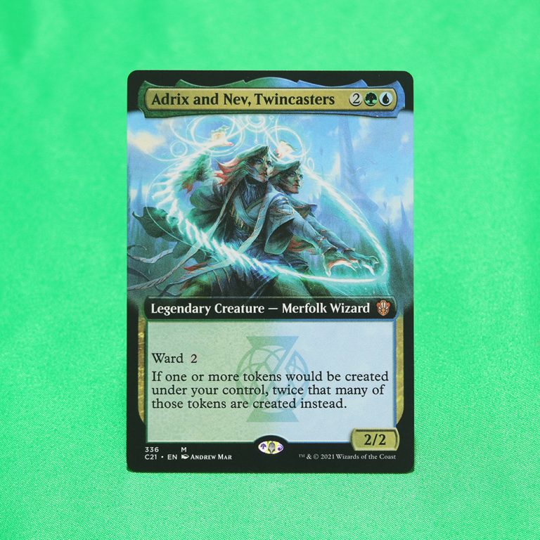 Adrix and Nev, Twincasters extended art C21 Commander 2021 hologram mtg ...